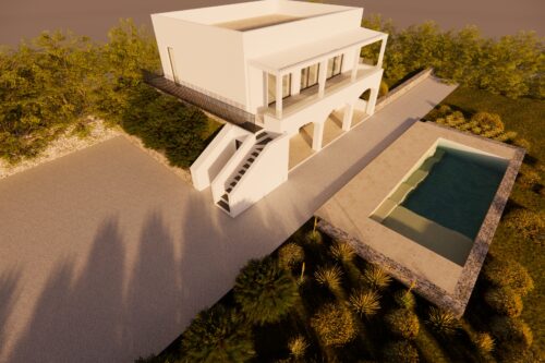 Villa vista mare Torre Pali