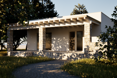 Terreno con villetta da complatere