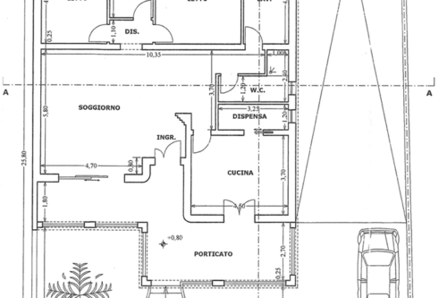 Villetta allo stato rustico