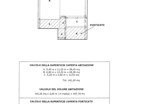 Villetta allo stato rustico